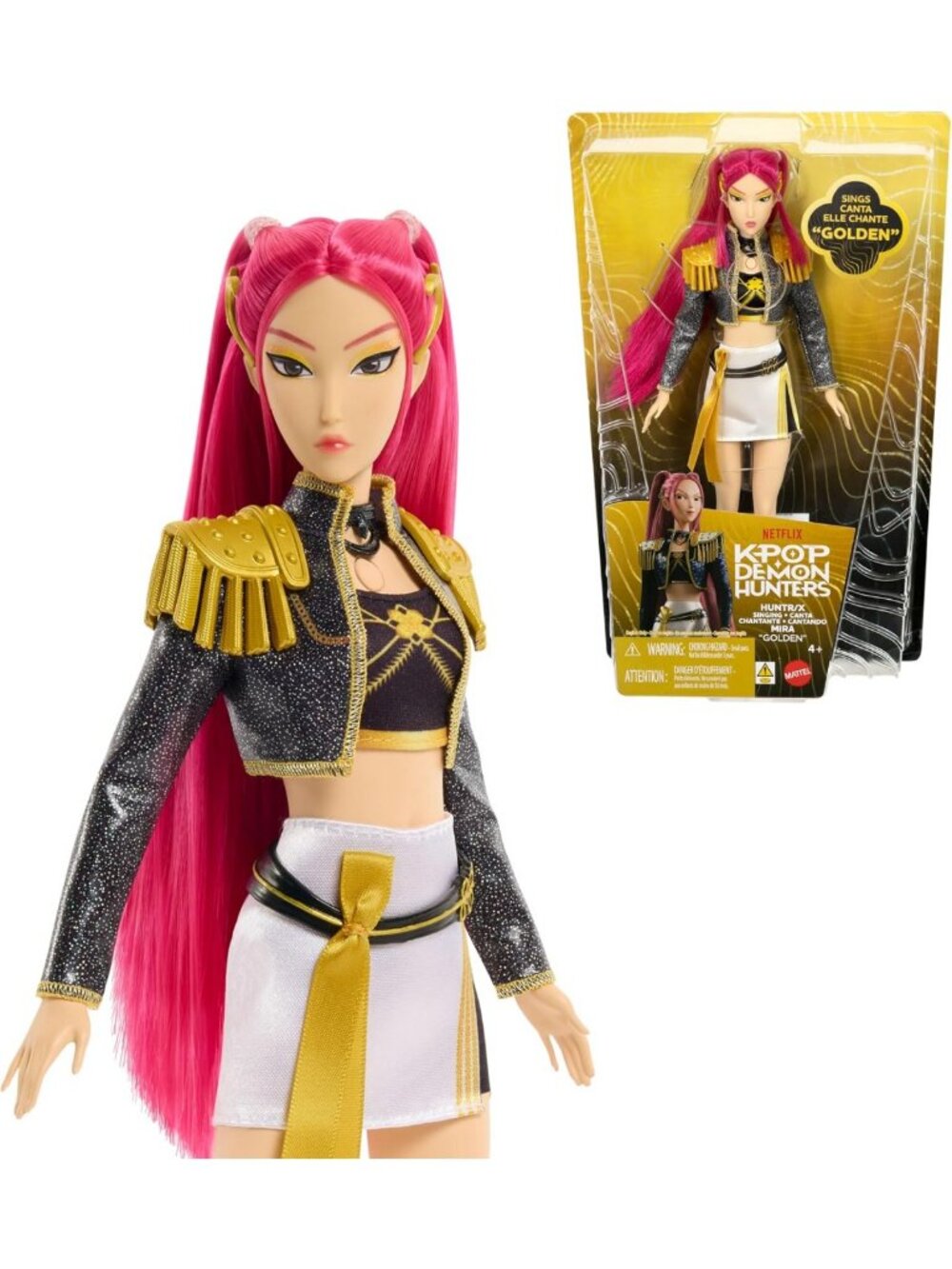 K-Pop Inspired Golden Singing Doll - Demon Hunter Collectible Toy for Fans